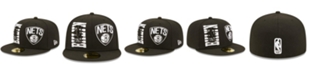 New Era Men's Black, White Brooklyn Nets 2022 NBA Draft 59FIFTY Fitted Hat